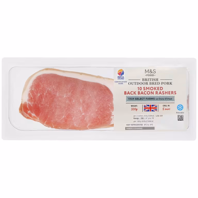 M&S British Smoked Back Bacon