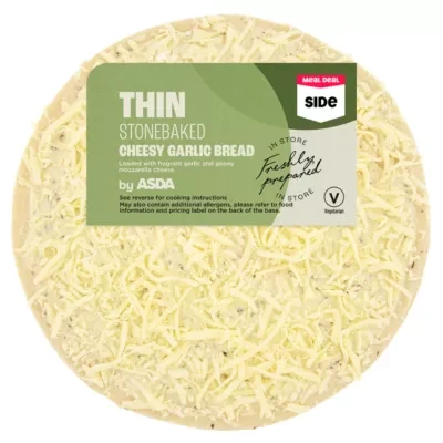 ASDA ASDA Cheesy Garlic Bread Medium Thin Stonebaked Pizza 259g