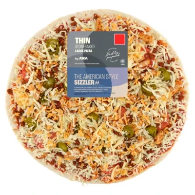 ASDA The American Style Sizzler Large Thin Stonebaked Pizza 730g