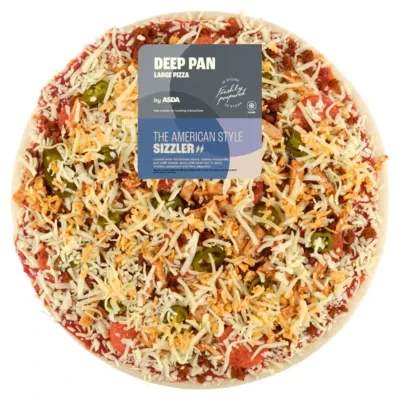 ASDA The American Style Sizzler Large Deep Pan Pizza 955g