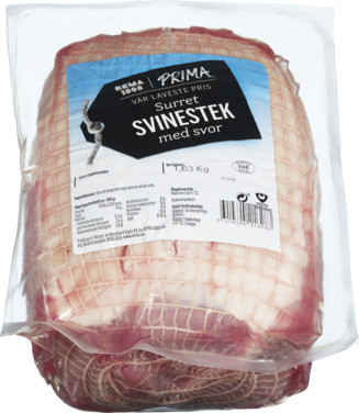 Prima Surra Svinesteik m/Svor Fersk