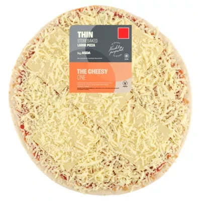 ASDA The Cheesy One Large Thin Stonebaked Pizza 606g
