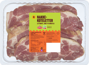 Lettrøkte Nakkekoteletter Ca 800g