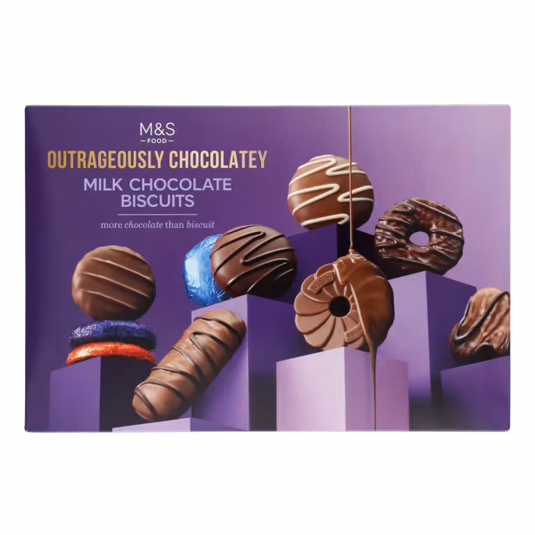 M&S Outrageously Chocolatey Milk Chocolate Biscuits