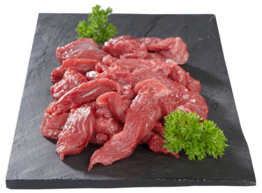 Sf Biffstrimler 1kg Skjeggerød