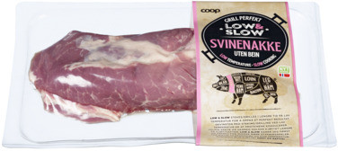 Coop Gp Svinenakke uten Bein Ca 600g Vv