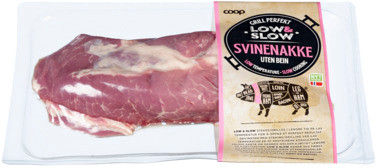 Coop Gp Svinenakke uten Bein Ca 600g Vv