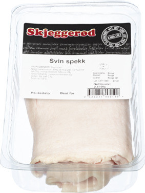 Svin Spekk Pk Ca 500g Skjeggerød Frys
