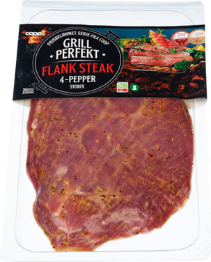 Coop Gp Flank Steak 4 Pepper Ca 600g Vv