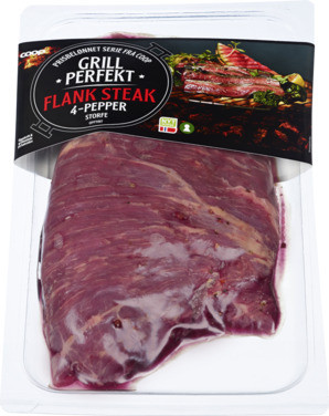 Coop Gp Flank Steak 4 Pepper Ca 600g Vv