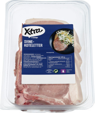 X-tra Svinekoteletter Ca 800g Vv
