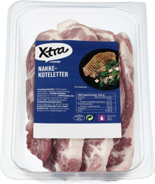 X-tra Nakkekoteletter Ca 800g Vv