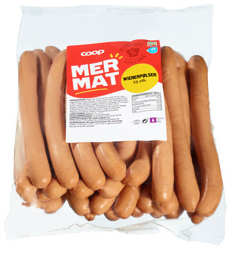 Coop mm Wienerpølser Ca 1,6kg Vv