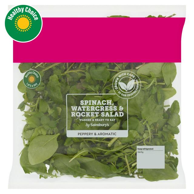 Sainsbury's Spinach Watercress & Rocket 100g