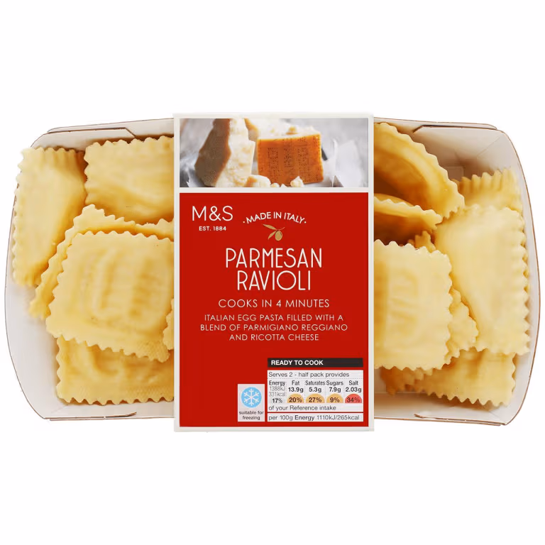 M&S Parmesan Ravioli