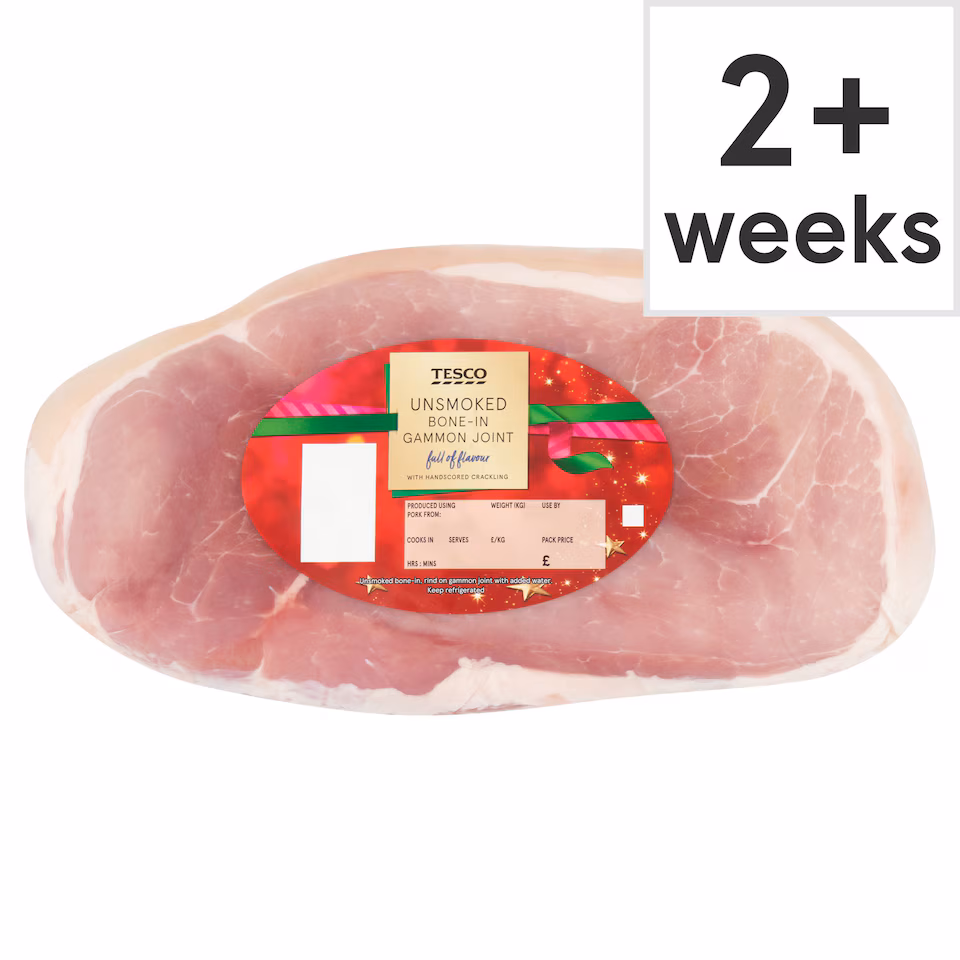 Tesco Unsmoked Gammon Joint Bone In