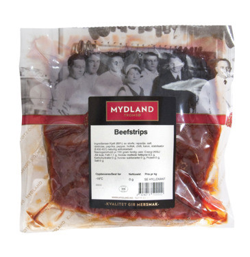 Biffsnadder Beefstrips 1,2 kg Mydland