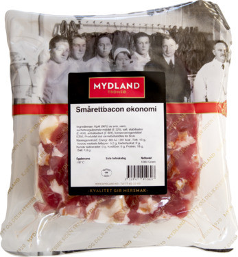 Smårettbacon Ternet Ca 1kg Mydland
