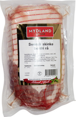 Svensk Skinke Benfri Rå Mydland