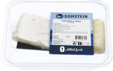 Torskefilet u/Skinn 400g