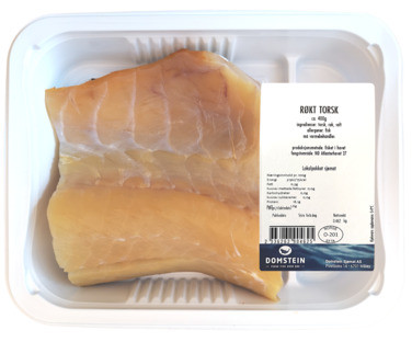 Torskefilet Røkt m/Skinn 400g Domstein