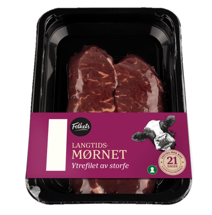 Storfe Ytrefilet skivet Ca400g Folkets
