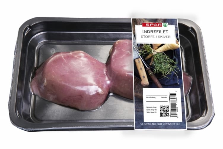 Storfe Indrefilet skivet Ca350g Spar