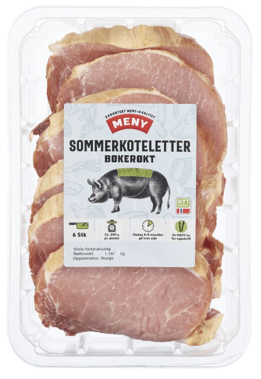 Sommerkotelett Bøkerøkt Ca1,1kg Meny