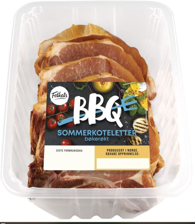 Sommerkotelett Bøkerøkt Ca1,1kg Folkets