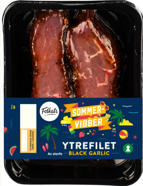 Storfe Ytrefilet Black Garlic Ca400g Sommervibber
