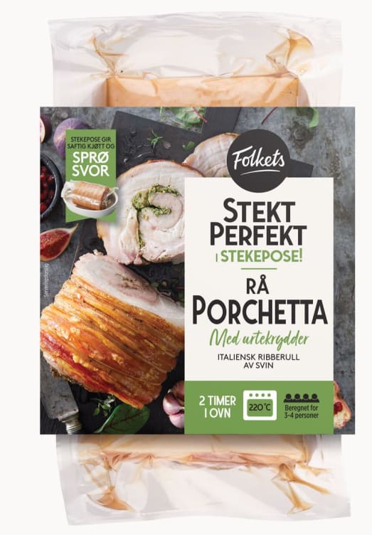 Svin Porchetta Stekepose Ca1,3kg Stekt Perfekt