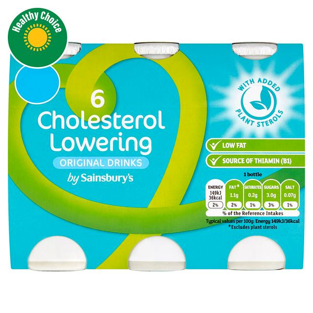 Sainsbury's Cholesterol Lowering Drink Original 6x100g
