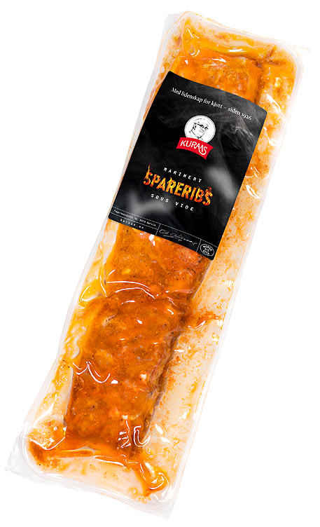 Spareribs Sousvide Marinert Ca600g Kuraas
