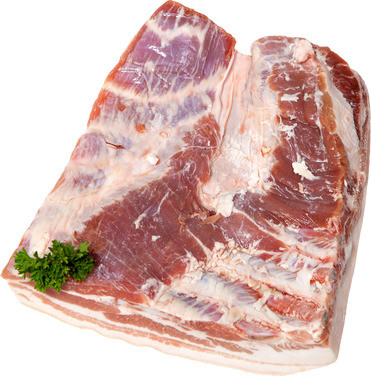 Sideflesk m/ Knekte Bein og Rutet Svor