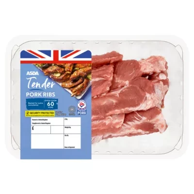 ASDA Tender Pork Ribs (typically 0.8KG)