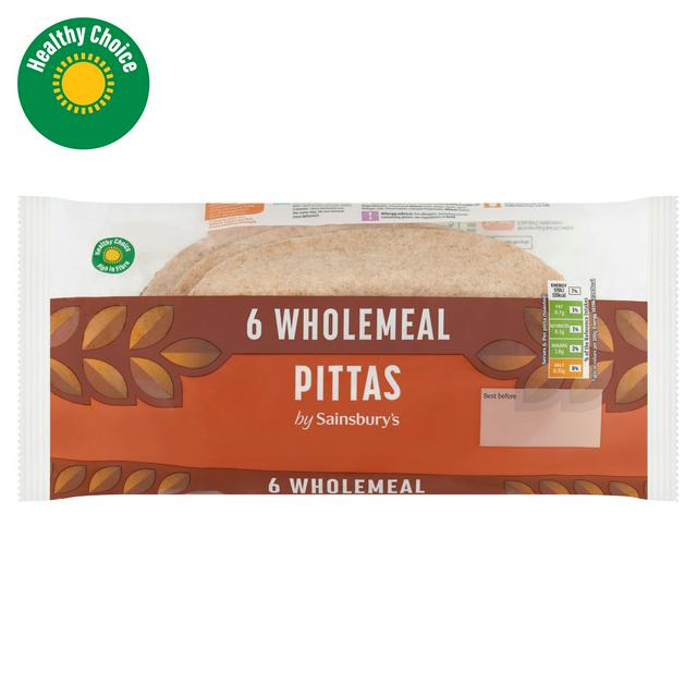 Sainsbury's Wholemeal Pittas x6
