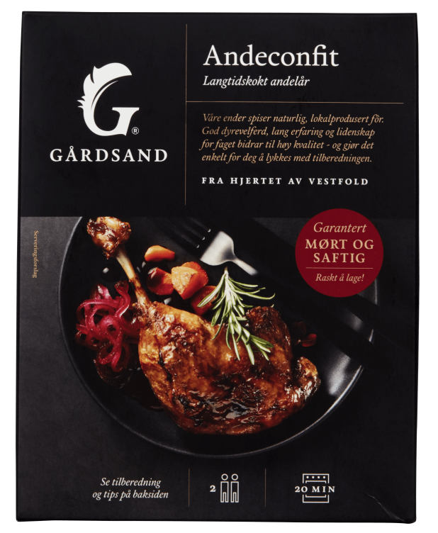 Andeconfit 2pk Ca500g Gårdsand
