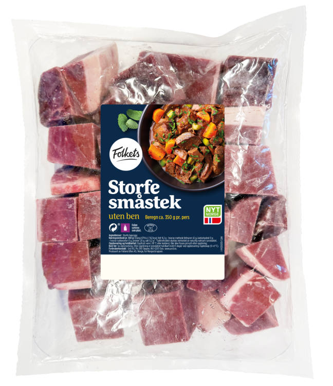 Storfe Småstek u/ben Ca1kg Folkets
