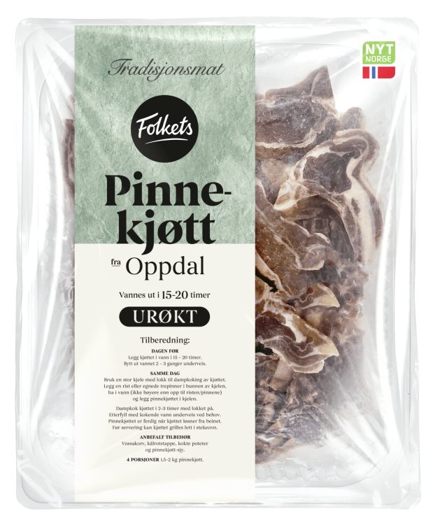 Pinnekjøtt Urøkt Oppdal Ca1,8kg Folkets