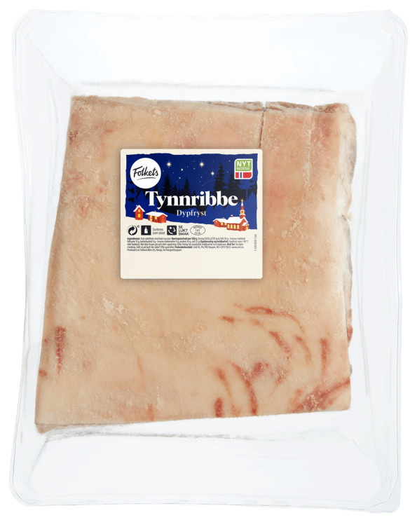 Svin Tynnribbe Ca3,6kg Folkets