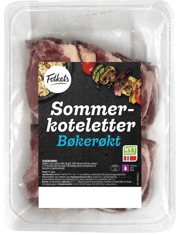 Sommerkoteletter Bøkerøkt Ca2kg Folkets