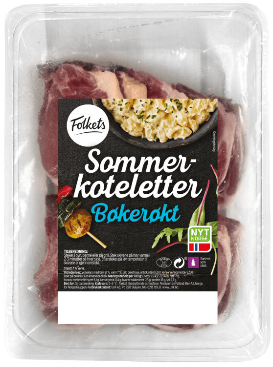 Sommerkoteletter Bøkerøkt Ca2kg Folkets