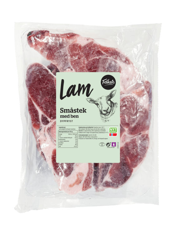 Lam Småstek m/ben Ca1kg Folkets