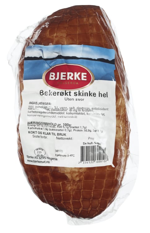 Skinke Bøkerøkt Kokt hel Ca1kg Bjerke