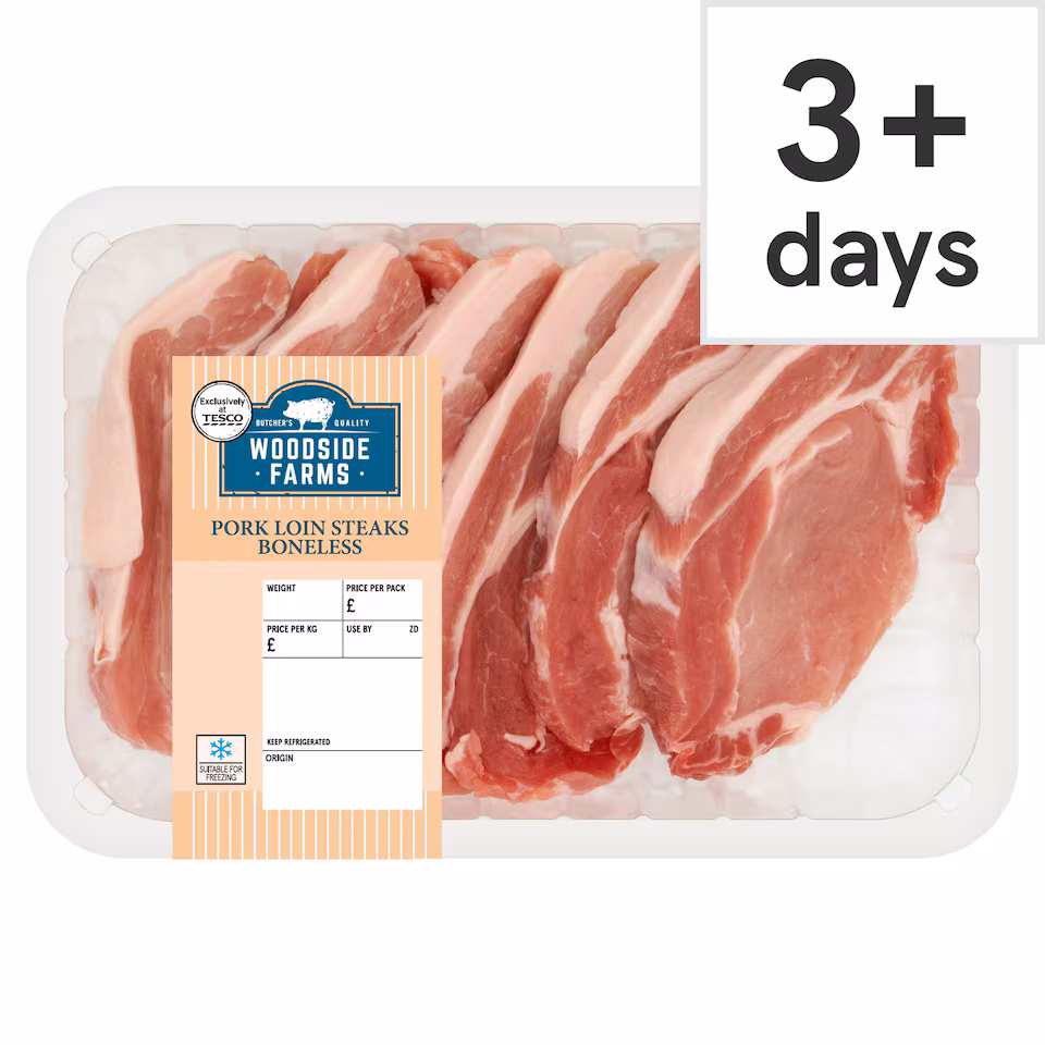Woodside Farms Pork Loin Steaks 650-750g