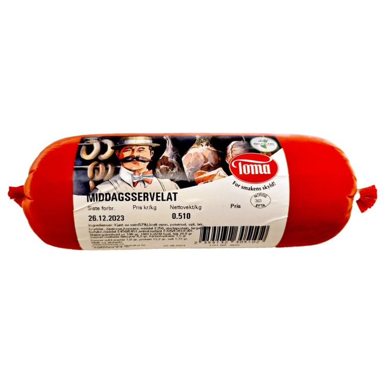 Middagsservelat Snabb Ca500g Toma Mat
