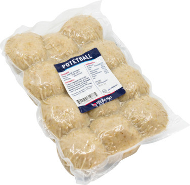 Potetball m/Flesk 12-pak Vakumpakke