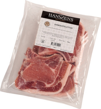 Svinekoteletter Ca.1kg Frys Hanssens