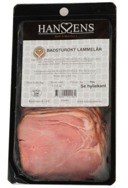 Badsturøkt Lammelår Sk Ca 250g Hanssens