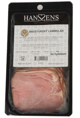 Badsturøkt Lammelår Sk Ca 250g Hanssens